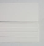 LAMBRIS SOUS FACE PVC BLANC  LARG. 250MM LONGUEUR 3,00 ML  (4 ONDES)